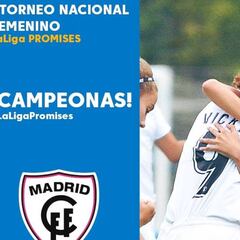 El Madrid CFF, campeón de LaLiga Promises femenina