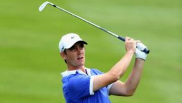 Tommy Fleetwood en acci&oacute;n durante la ronda final del Johnnie Walker Championship.