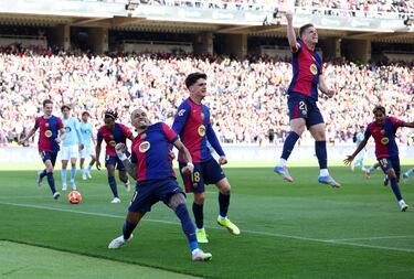 El líder de la Liga remonta el partido. Del 1-3 al 4-3. No falló Raphinha, que sigue de dulce con un doblete. Zurdazo del brasileño, superando la estirada de un Guaita que le adivinó las intenciones.