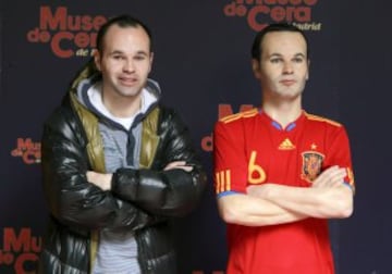 Las figuras de los deportistas en el Museo de Cera de Madrid