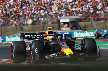 Checo Pérez firma carrerón al terminar en el tercer lugar en el GP de Hungría