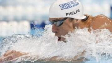 <b>BRAZA. </b>Phelps, durante un instante de los 200 estilos.