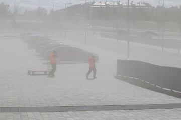 Después de la fiesta, continúan las obras en el Wanda Metropolitano