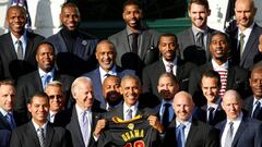 Obama con los Cavaliers.