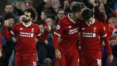El Liverpool se aferra a Salah para remontar ante Leicester