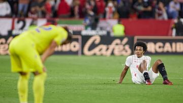 Koundé, al final del partido.
