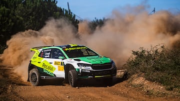 'Cohete' Suárez, con su Skoda en el SuperCER.