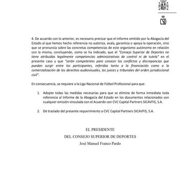 Rubiales, sobre las intenciones de los clubes de parar LaLiga: “Está prohibido por la Constitución”