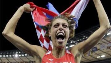 <b>Vencedora</b>. La croata Blanka Vlasic se ha confirmado como la reina de altura tras vencer en la final de la prueba del mundial