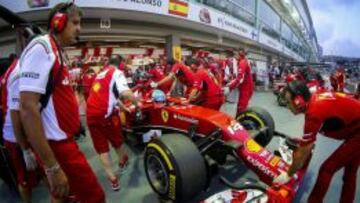 El coche de Alonso, en Singapur.