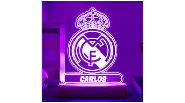 Lámpara personalizada del Real Madrid.