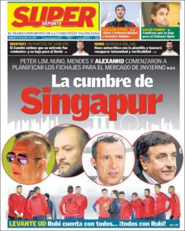 Portadas de la prensa mundial