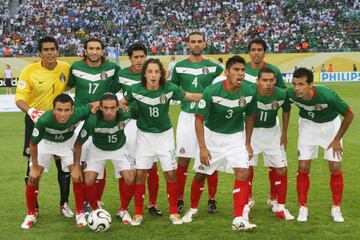 Octavos de final desde el Red Bull Arena, 24 de junio del 2006.
Rafael Márquez, Carlos Salcido, Andrés Guardado, José Antonio Castro, Ramón Morales . . .