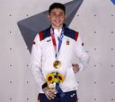 Alberto Ginés medalla de oro en escalada