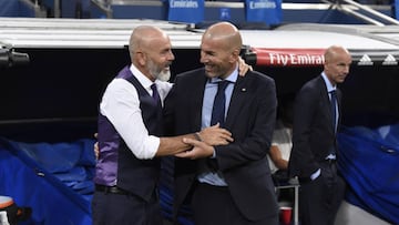 23/08/17 PARTIDO TROFEO SANTIAGO BERNABEU
REAL MADRID - FIORENTINA
PIOLI ZIDANE SALUDO