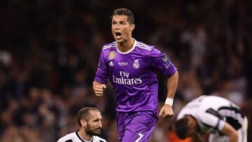 Cristiano celebra un gol.