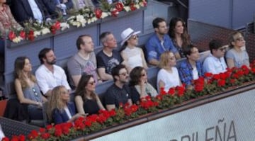 Partido Rafa Nadal - Andrey Kuznetsov. Mar Saura entre los espectadores.