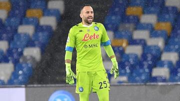 David Ospina en un partido del Napoli en la Serie A