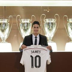 Hace 6 años, James era presentado en el Real Madrid