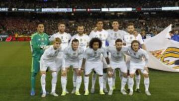 El once inicial que formó ante el Roma