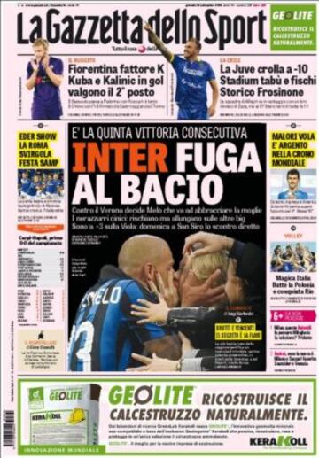 Portadas de la prensa deportiva