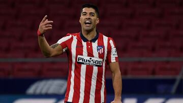 Luis Suárez, con el Atlético de Madrid.