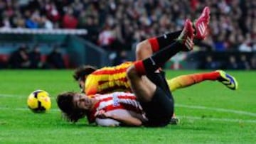 Iturraspe y Neymar en la jugada polémica.