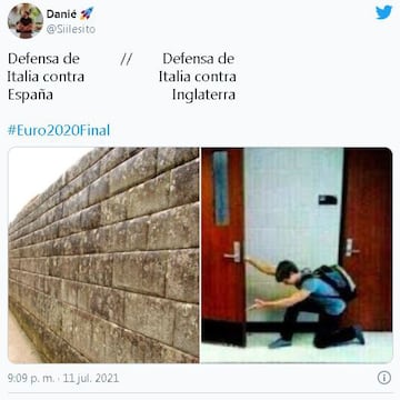 Los mejores memes de la final entre Italia e Inglaterra