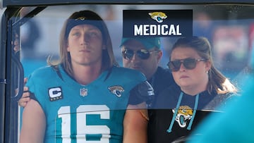 Jacksonville Jaguars quarterback Trevor Lawrence was hit hard and injured by Houston Texans linebacker Aziz Al-Shaair, who was ejected for the foul.