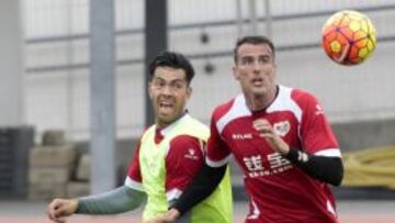 Amaya, durante un entrenamiento.