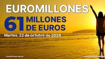 Euromillones: comprobar los resultados del sorteo de hoy, martes 22 de octubre