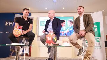 Míchel, entrenador del Girona en la presentación de Save Football.