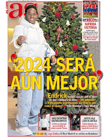 Las portadas de AS de diciembre