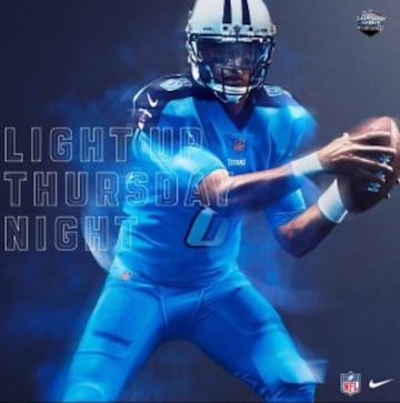 Los brillantes uniformes de la NFL para los jueves por la noche