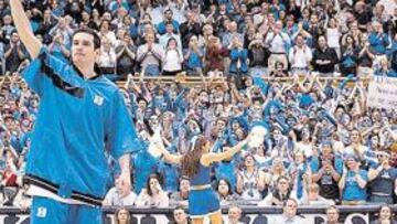 <b>ACLAMADO. </b>J. J. Redick es un ídolo en la Universidad de Duke, donde en cada partido se vive un ambiente muy especial.