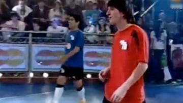 El cómico que perdió al fútbol-tenis contra Messi y Maradona