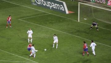 Durante el Derbi Madrileño en la temporada 2006/07, Torres marcó en 1-0 en el Calderón.