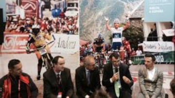 Cedric Gracia, David Bar&oacute;, Francesc Camp, Javier Guill&eacute;n y Purito Rodr&iacute;guez, durante el acto de FITUR.