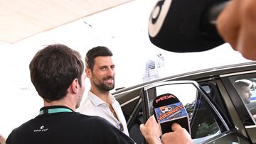 Djokovic llega a Valencia con España en la mirilla