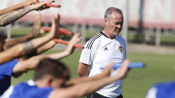 Juan Ignacio Mart&iacute;nez, entrenador del Real Zaragoza.