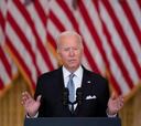 What did President Biden say about the US leaving Afghanistan and the Taliban taking Kabul?