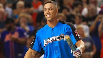 Aaron Judge, tras ganar el Home Run Derby 2017.