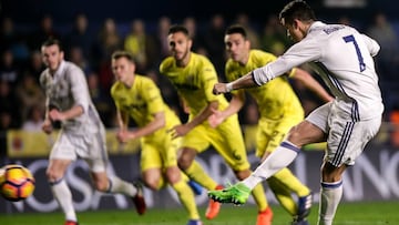 Cristiano marc&oacute; su &uacute;ltimo penalti en LaLiga el pasado domingo ante el Villarreal.