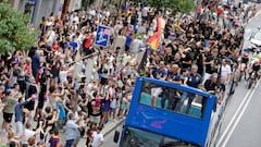 Las imágenes de la fiesta del ascenso histórico en Elda