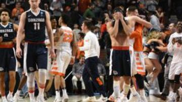 Domantas Sabonis (11), decepcionado tras la derrota de Gonzaga ante Syracuse.