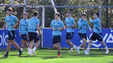 Entrenamiento de la Real Sociedad en Zubieta