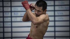 Wanheng Menayothin, durante un entrenamiento.