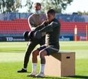 Sin clemencia con Torreira: el primer entrenamiento que le han diseñado el Cholo y el Profe