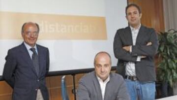 De izquierda a derecha: Ignacio Ochoa, Manuel Balsera y Paco G&oacute;mez, padres del nuevo canal SVOD.