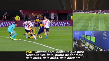 El VAR desde dentro: así se señaló el penal a River